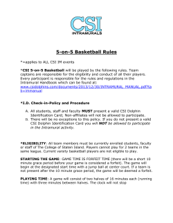 5-on-5 Basketball Rules