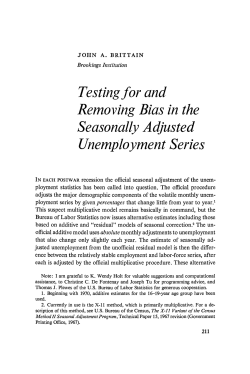 Testing for and Removing Bias in the Seasonally Adjusted