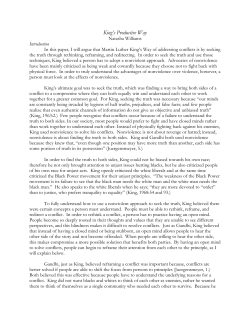 King`s Productive Way - The University of Akron