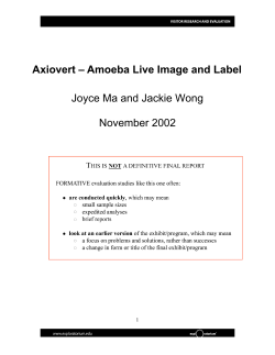 Axiovert &ndash; Amoeba Live Image and Label Joyce Ma