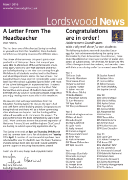 Lordswood News - Lordswood Girls` School