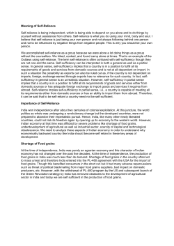 Meaning of Self-Reliance