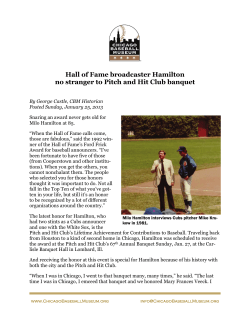 Hall of Fame broadcaster Hamilton