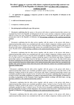 The alien`s spouse or a person with whom a registered partnership