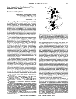 Grand Canonical Monte Carlo Simulation of Water Positions in