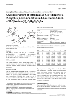 Crystal structure of tetraqua((E)-4,4&prime;-(diazene-1, 2-diyl