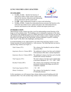 lung volumes and capacities