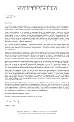 Social Work Newsletter Spring 2009