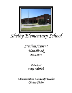 SES Handbook - Shelby County Schools