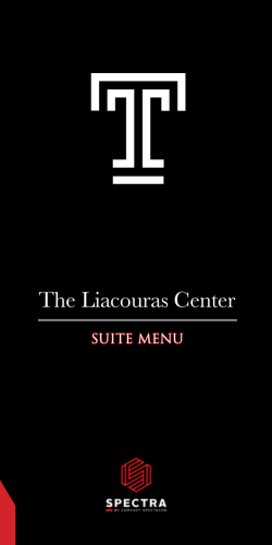 Suite Menu - The Liacouras Center
