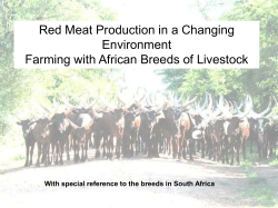 Ramsay, K. 2011. Red Meat Production in a Changing Environment