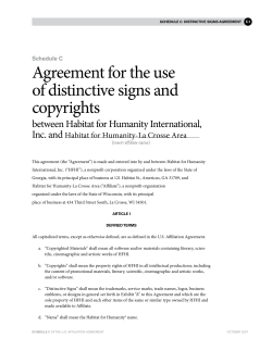 Schedule C: Distinctive Signs