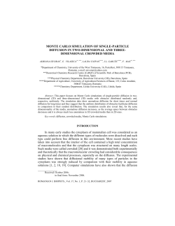 MONTE CARLO SIMULATION OF SINGLE