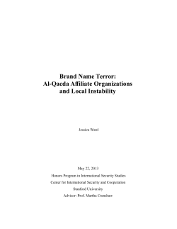 Brand Name Terror: Al-Qaeda Affiliate Organizations