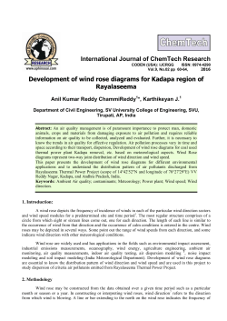 Development of Wind Rose Diagrams for Coal Used Thermal Power