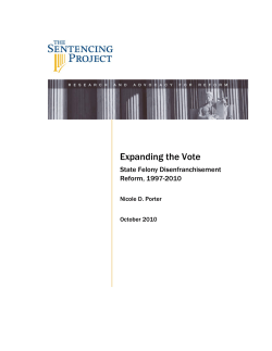 Expanding the Vote - The Sentencing Project