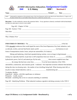 2640 US History SEM 1