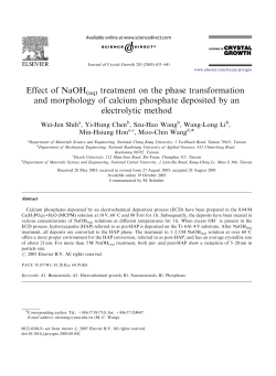 Effect of NaOH(aq) treatment on the phase