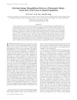 Inferring Linkage Disequilibrium Between a Polymorphic
