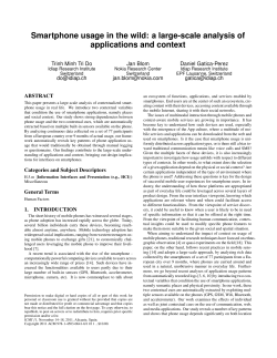 Smartphone usage in the wild: a large-scale