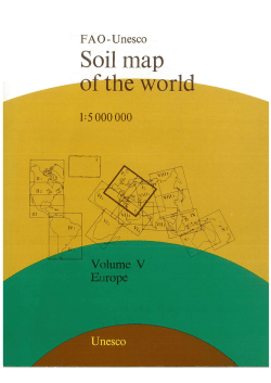 FAO-UNESCO soil map of the world, 1:5000000. Vol. 5: Europe