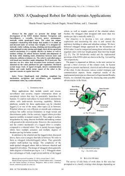 IONS: A Quadruped Robot for Multi
