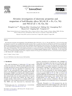 Ab-initio investigation of electronic properties and magnetism of half
