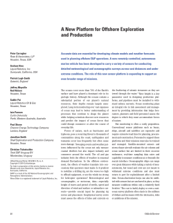A New Platform for Offshore Exploration and