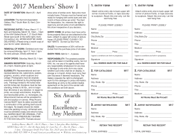 Members` Show I prospectus