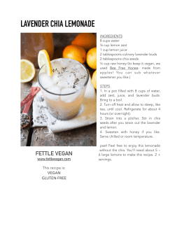 lavender chia lemonade