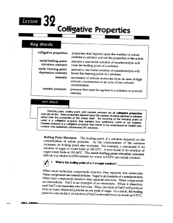 Colligative Properties