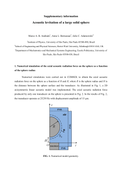 Acoustic levitation of a large solid sphere