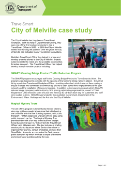 City of Melville TravelSmart case study