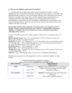 Q: What are the eligibility requirements for benefits? A: The State