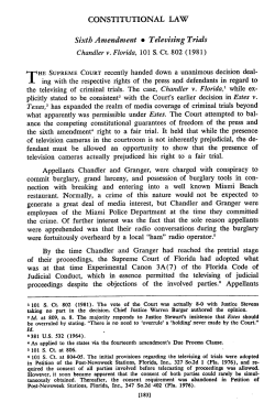 Constitutional Law: Sixth Amendment