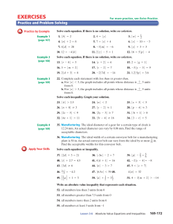 3-6 Textbook Problems - Massillon City Schools