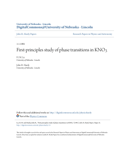 First-principles study of phase transitions in KNO3
