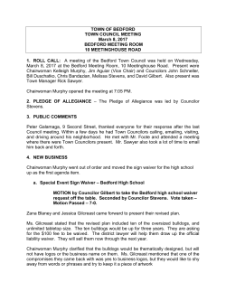 Minutes - Bedford, NH