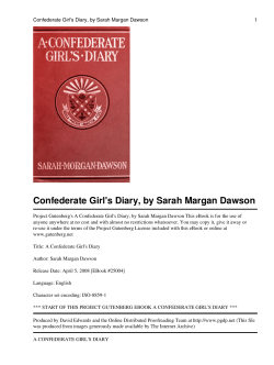 A Confederate Girl\`s Diary - The Free Information Society