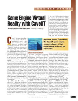 Game Engine Virtual Reality with CaveUT