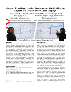 Canyon: Providing Location Awareness of Multiple