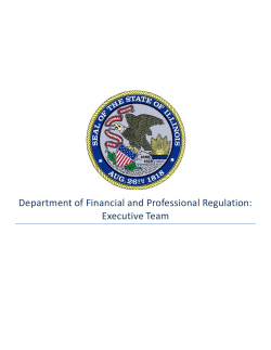 Executive Team - Illinois Department of Financial and Professional