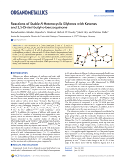 Reactions of Stable N-Heterocyclic Silylenes with Ketones and 3, 5