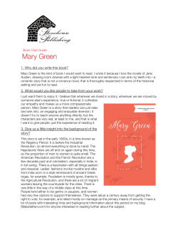 Mary Green Book Club Guide