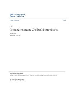 Postmodernism and Children`s Picture Books