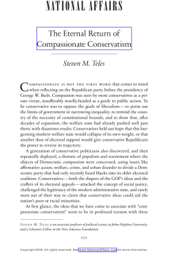 The Eternal Return of Compassionate Conservatism