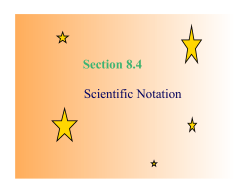 Scientific Notation