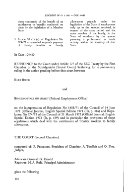 those concerned of the benefit of an entitlement to benefits conferred