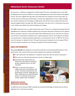 Abdominal Aortic Aneurysm (AAA)