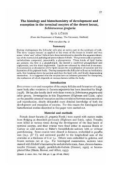 The histology and histochemistry of development and resorption in